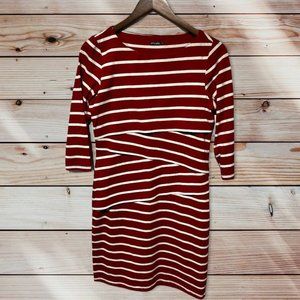 J.McLaughlin Nicola Striped Red Dress Size Small